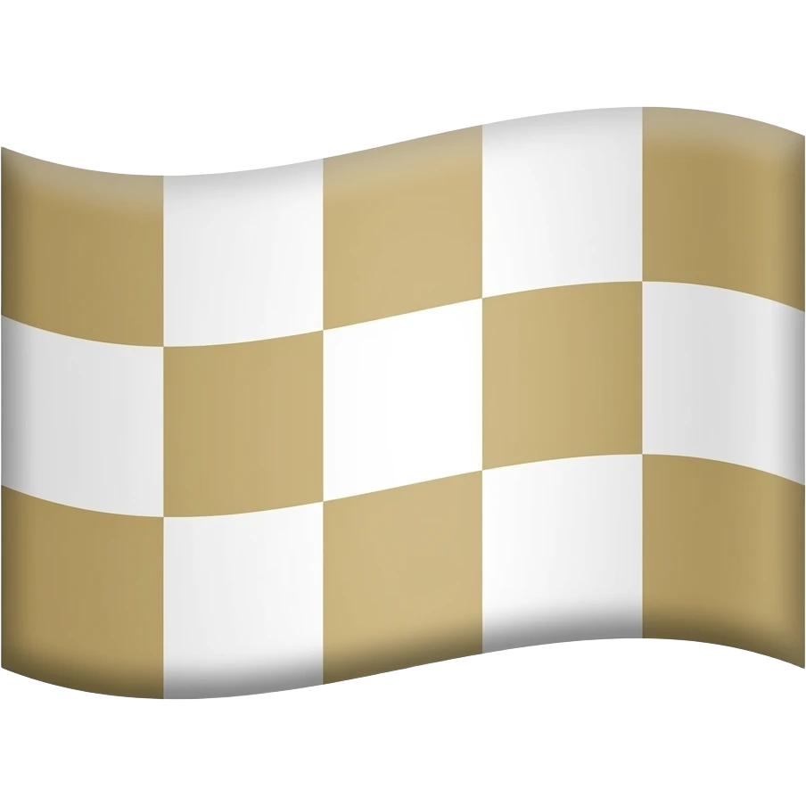 f1 race flag beige and white squares emoji