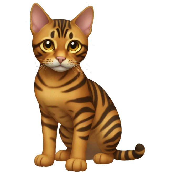 Toyger Cat Breed Full Body emoji