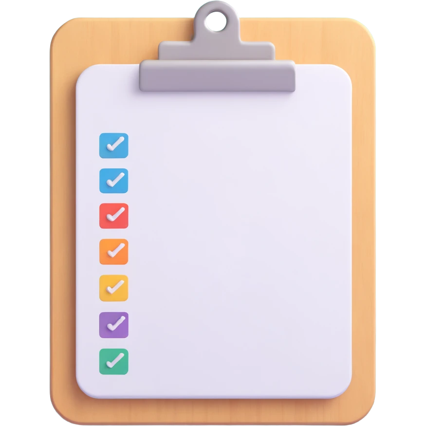 emoji for data validation, clipboard with a checkmark emoji