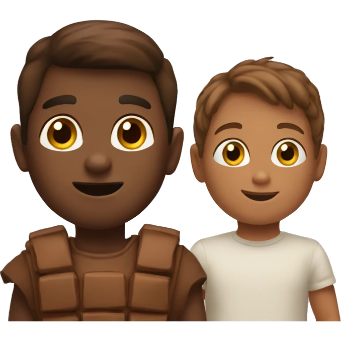 kid and nuttella emoji