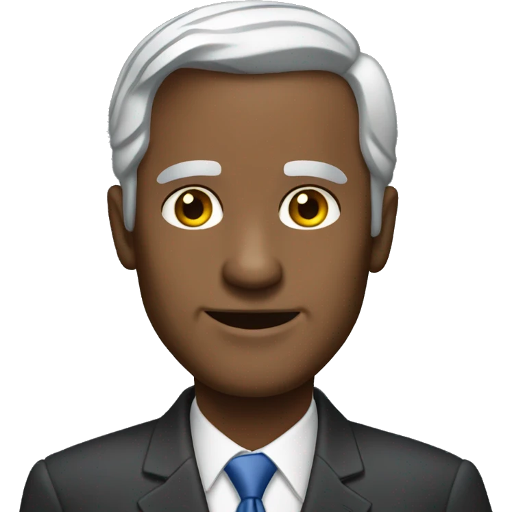 United States president grey hair man emoji
