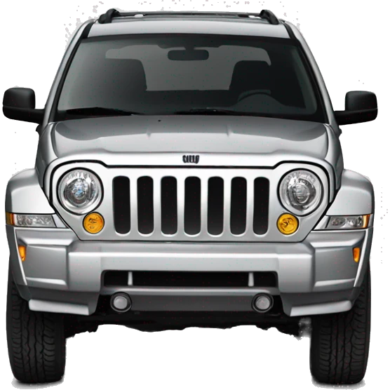 2011 lifted silver jeep liberty emoji