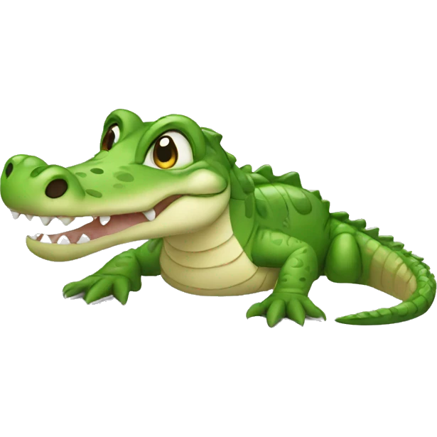 Baby crocodile emoji