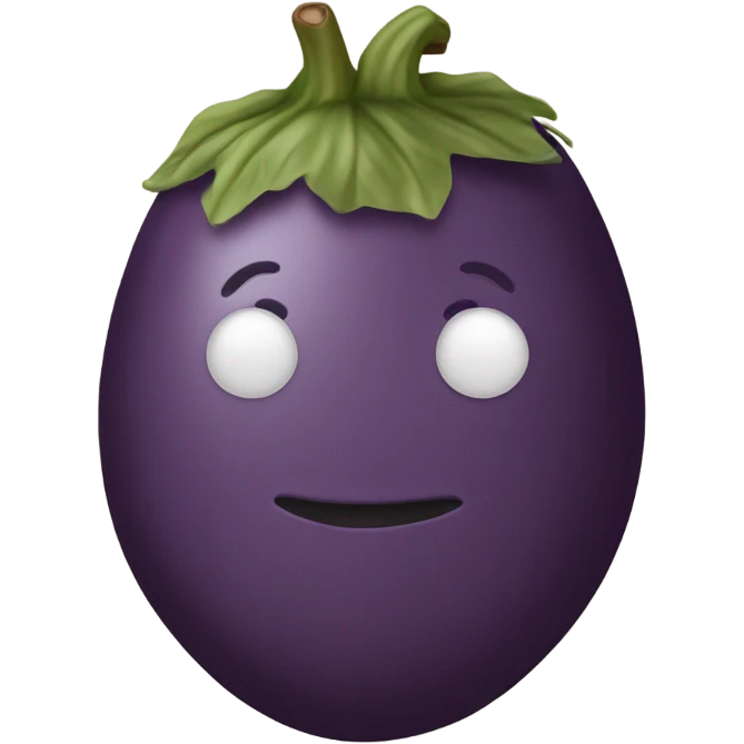 Tan egg plant emoji emoji
