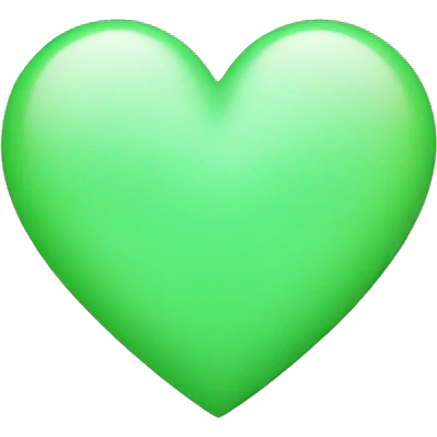 Light green heart emoji