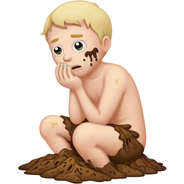 Leaky diarrhea out of guys booty  emoji