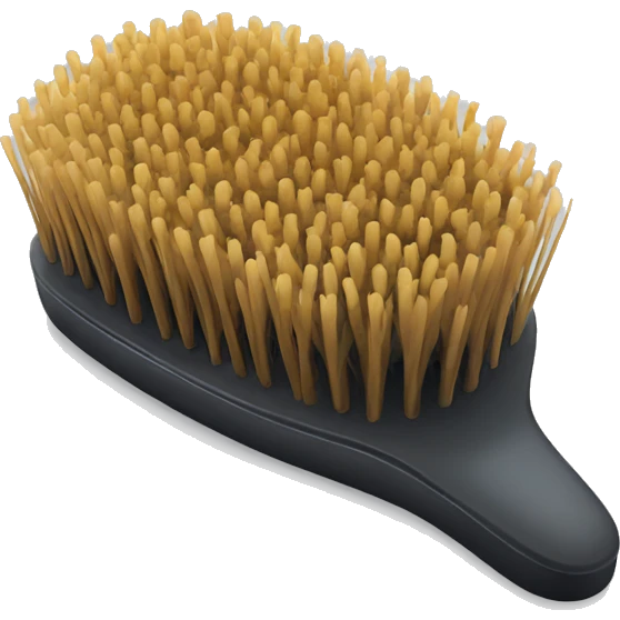 Hair brush emoji