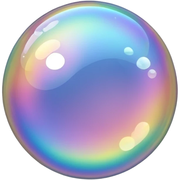 transparent soap bubble emoji
