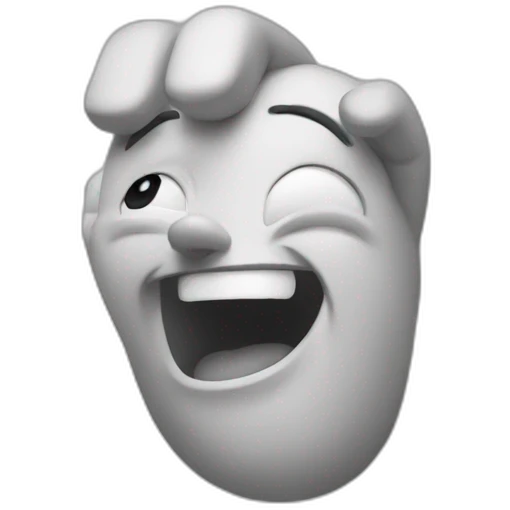 Person laughing hand pointed us emoji