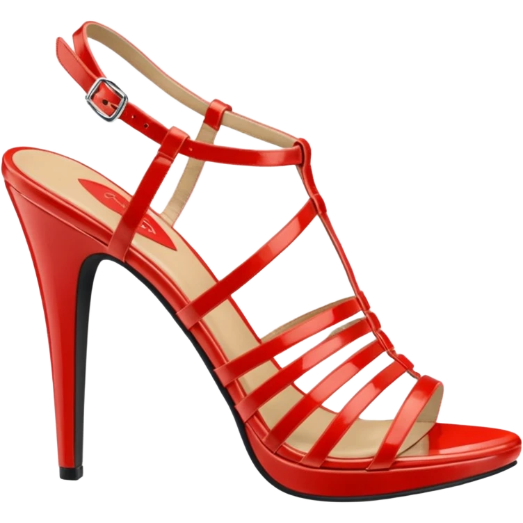 womens Fabulicious brand sandals emoji