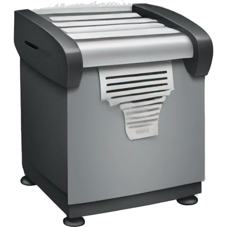 paper shredder emoji