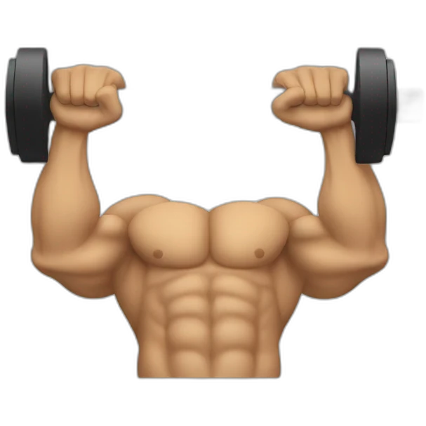 bicep curls dumbbells emoji