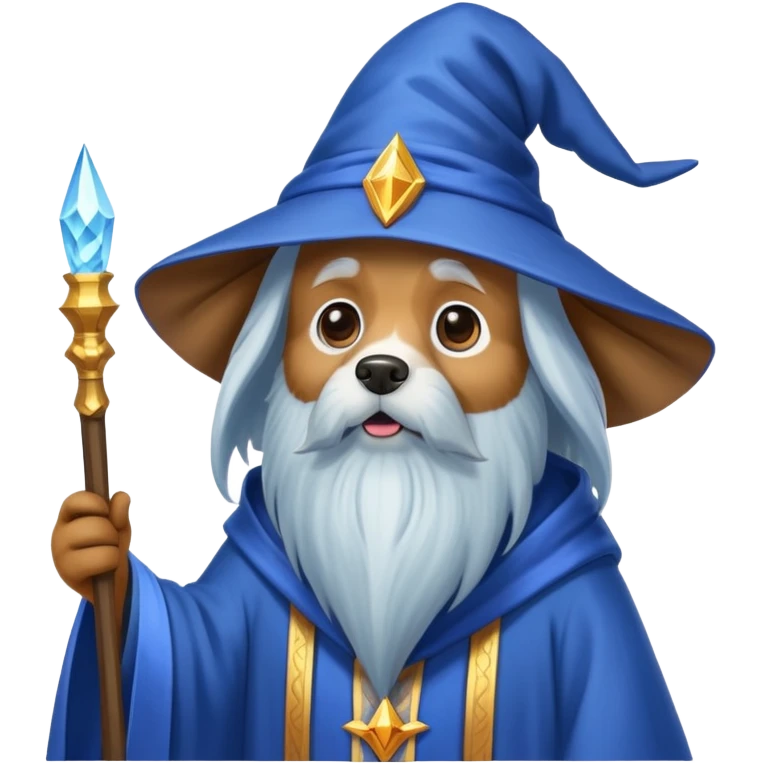 Dog wizard emoji