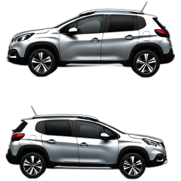 Peugeot 2008 silver emoji