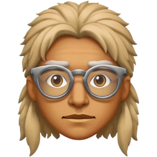 Glasses-Wearing wild Warrior emoji