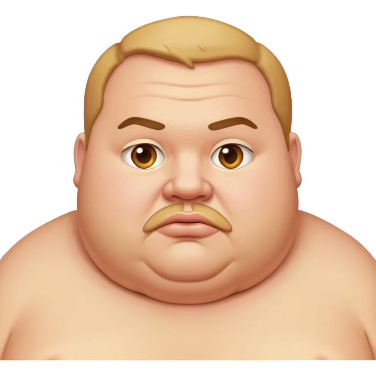 Fat man emoji