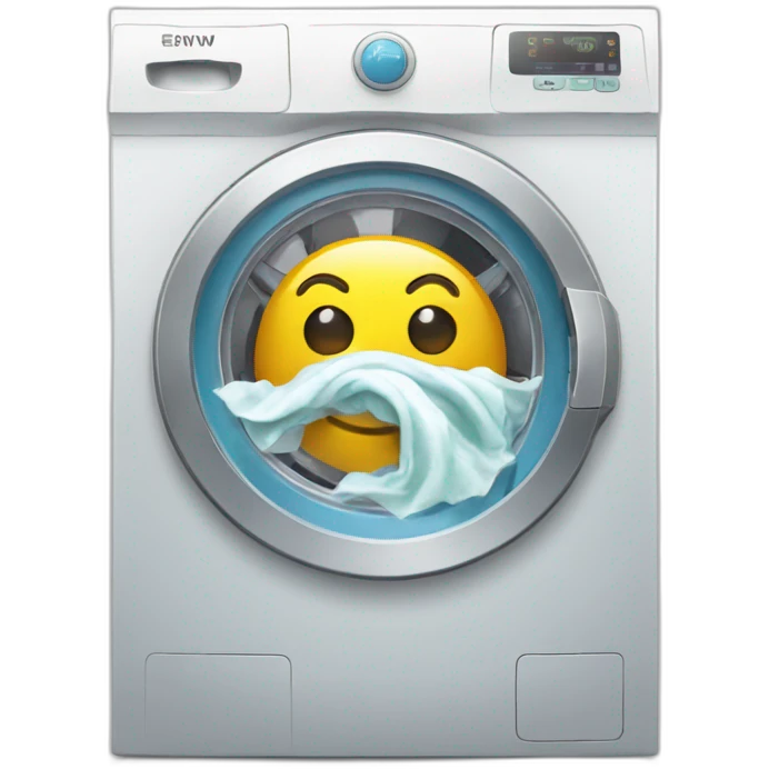 money in washing machine emoji