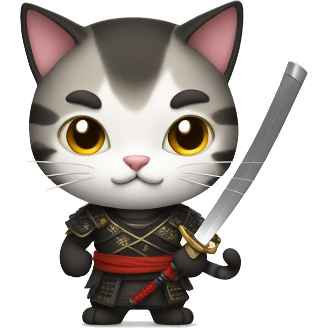 Cat with katana  emoji