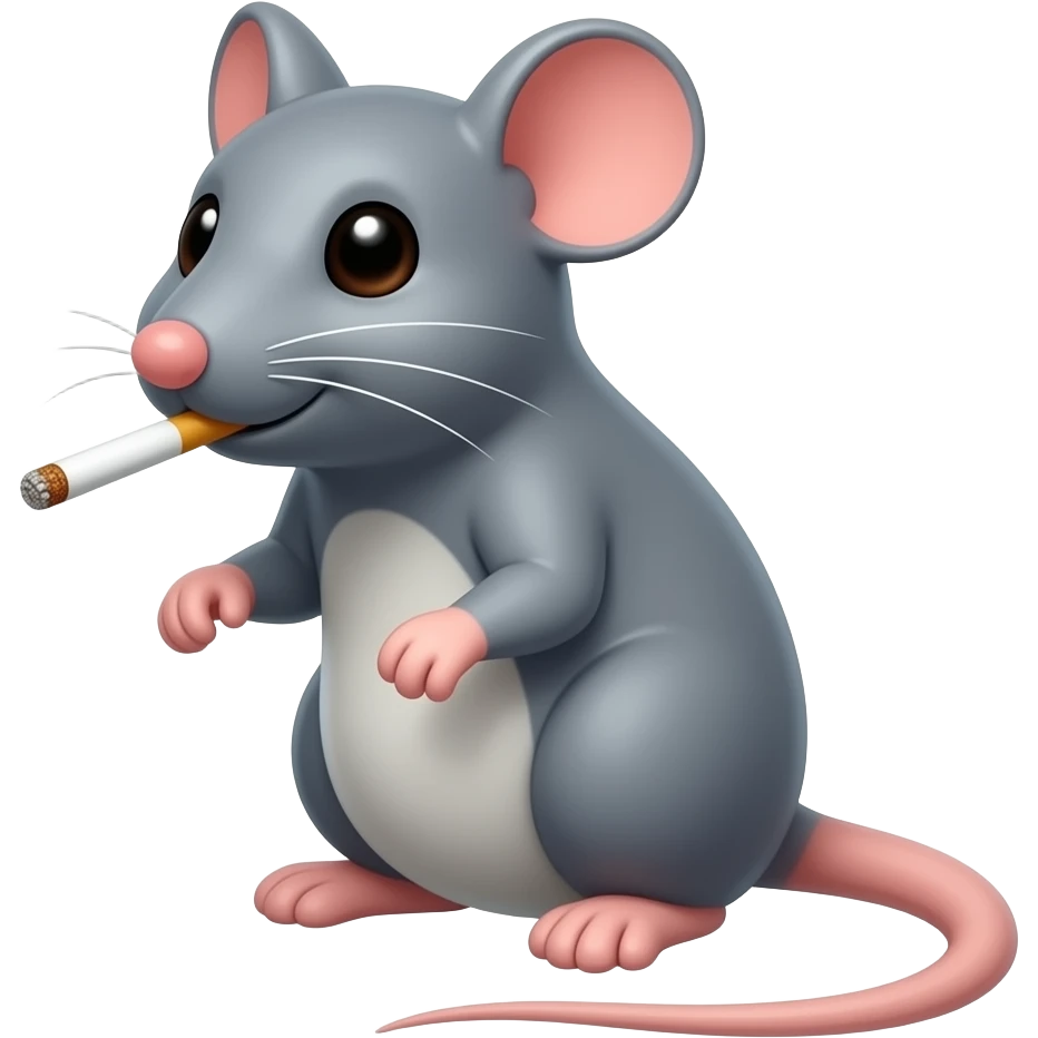 mouse smoking emoji