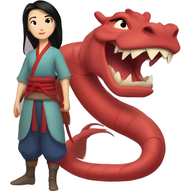 Mulan and mushu emoji