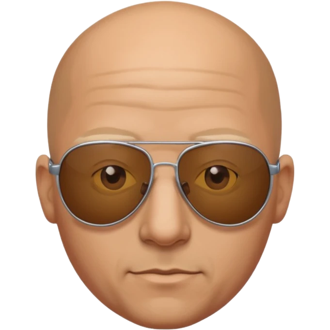 bald guy in sunglasses emoji