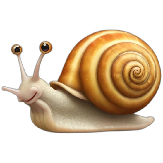 Snail with love emoji
