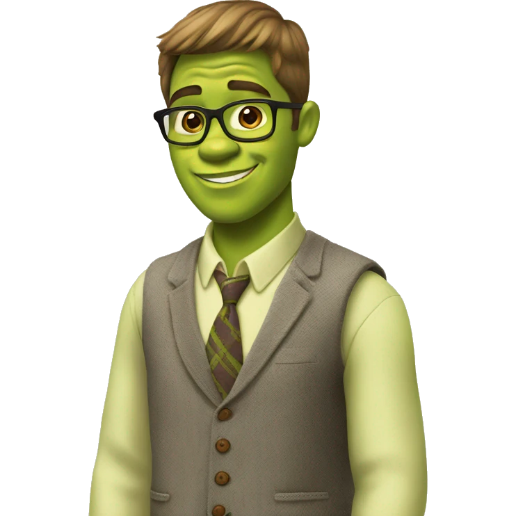 Preppy shrek emoji