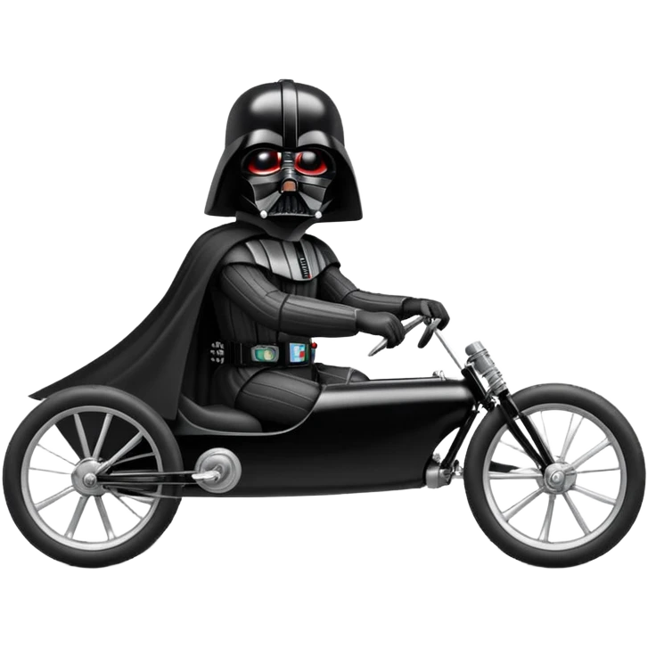 1934 Darth Vader racing retro cyclekart with advanced suspension and steering system  emoji