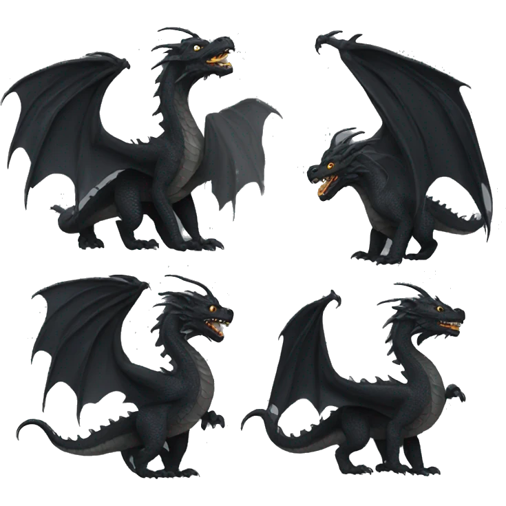 Black dragon emoji