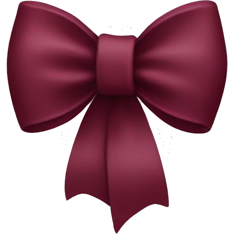 burgundy little bow emoji