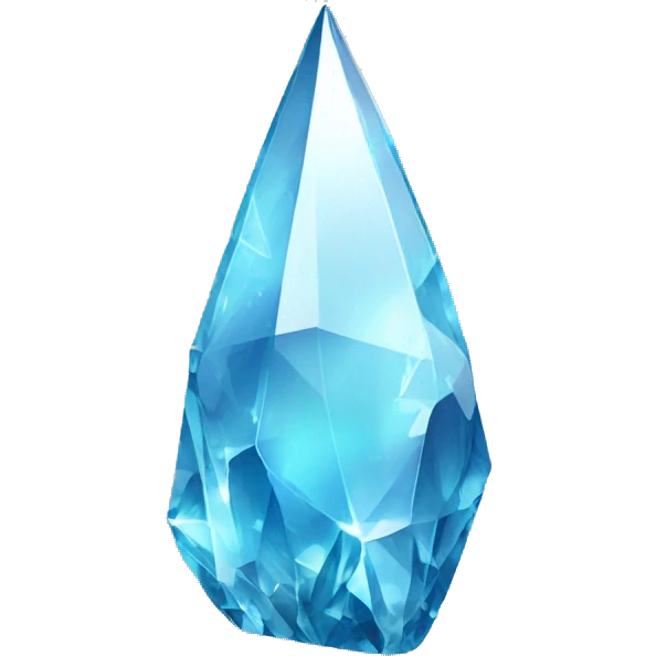 Shiny sparkly glass crystal shard emoji