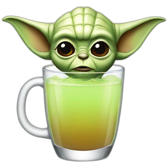 Yoda drink emoji