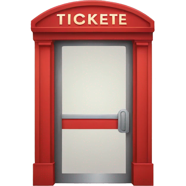 Red ticket entrance  emoji
