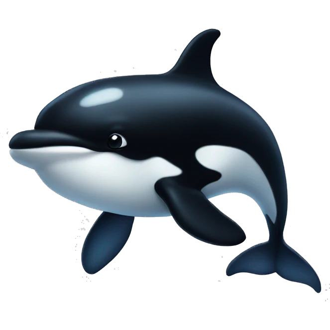 cute killer whale emoji