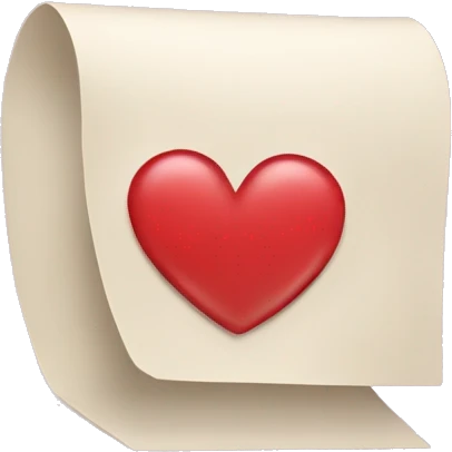 The letter M with a Heart emoji