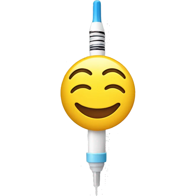 SMILEY WITH NEEDLEFREE INJECTION emoji