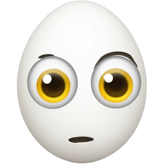 Egg with eyes  emoji