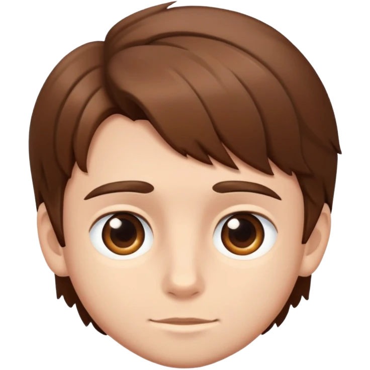 brown haired boy portrait emoji