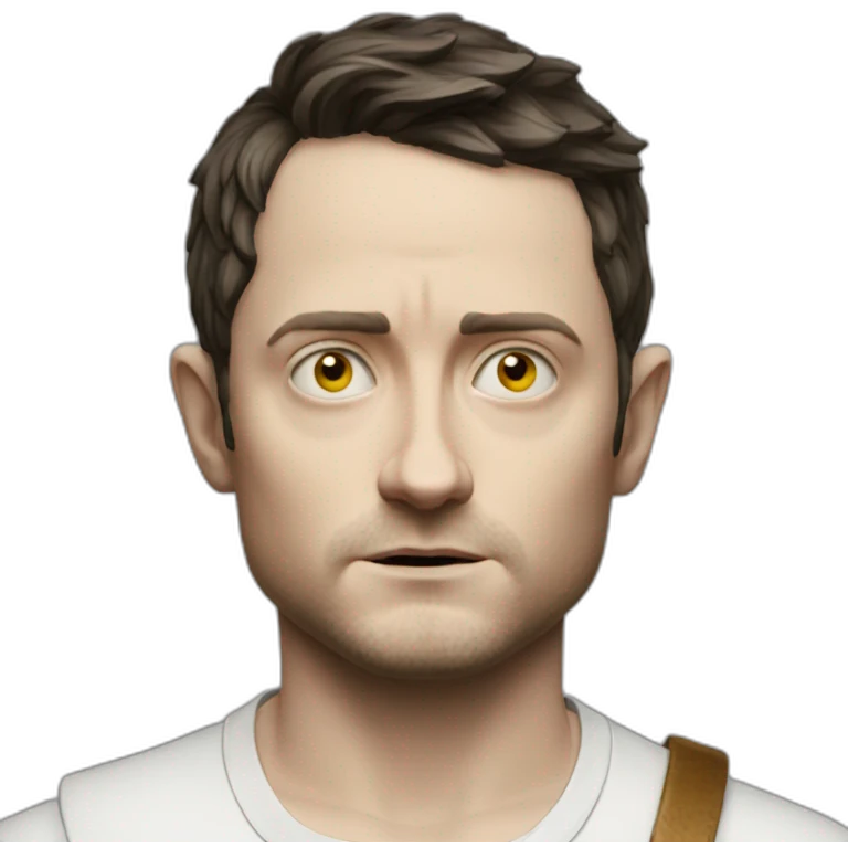 elijah wood serious emoji