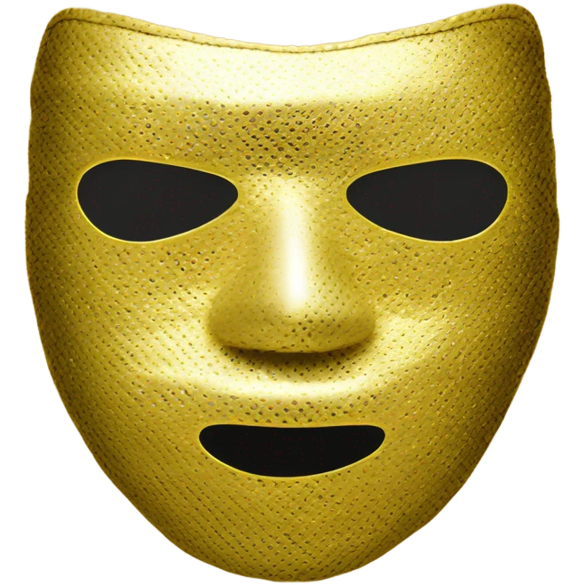 ski mask with gold teeth  emoji