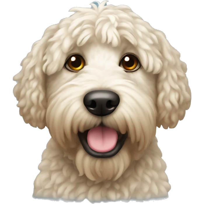 Whoodle dog emoji