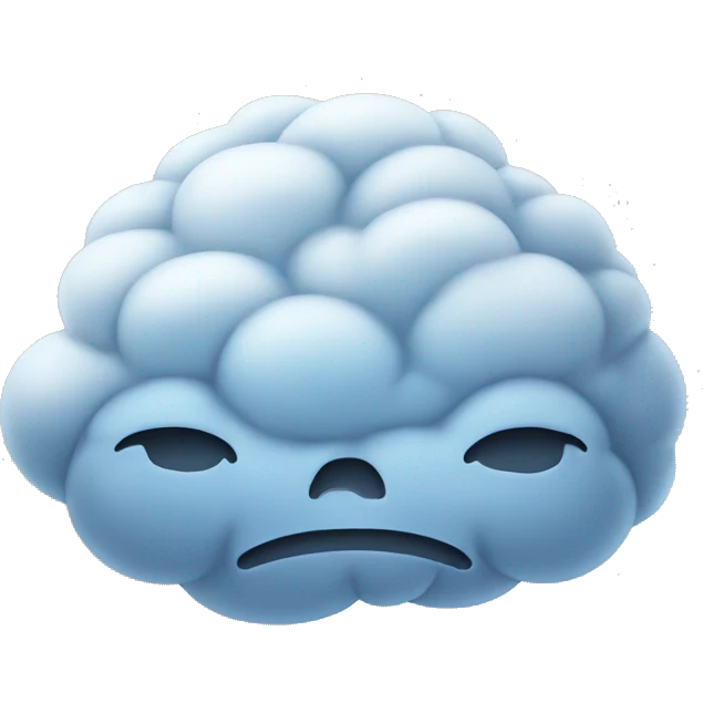 cloud on Brain emoji