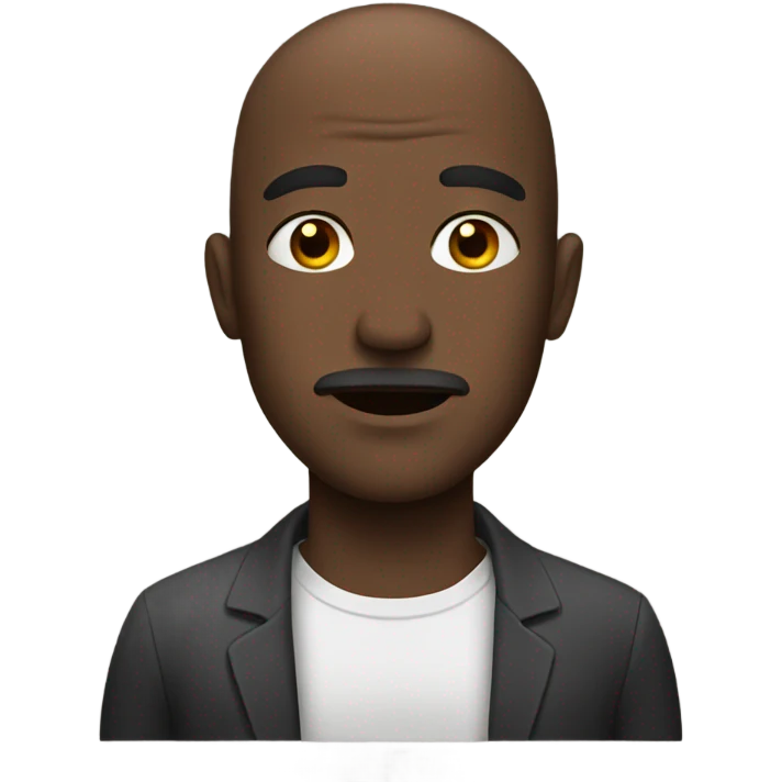 Man with black eye emoji