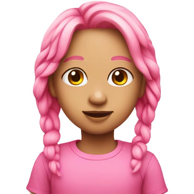 Cute pink emoji