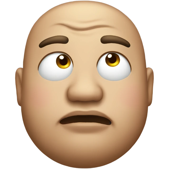Fat face emoji