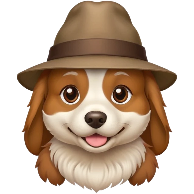 un perro con sombrero  emoji