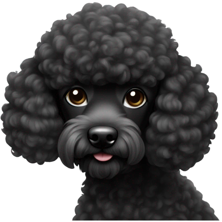 Black poodle emoji