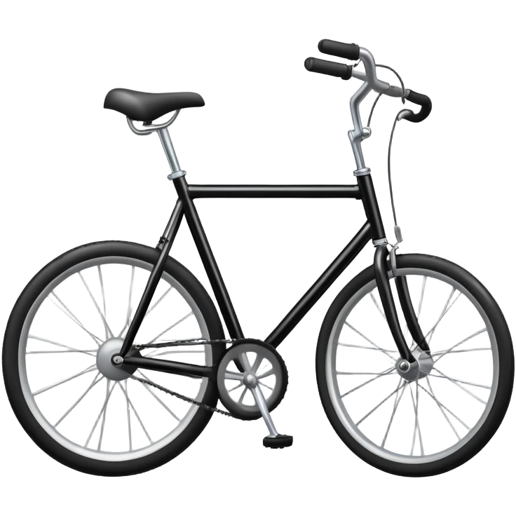 A bicycle with two wheels and handlebars emoji