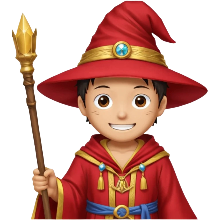 luffy one piece Wizard emoji