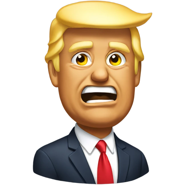 Trump mewing emoji